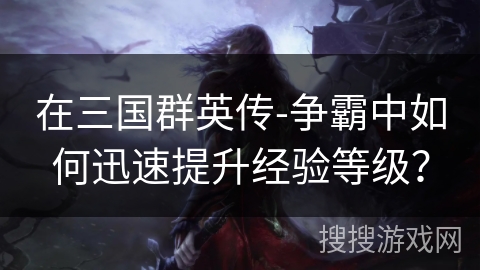 在三国群英传-争霸中如何迅速提升经验等级？