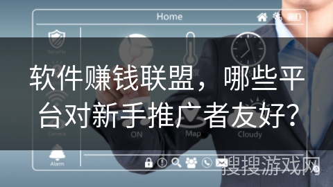 软件赚钱联盟，哪些平台对新手推广者友好？