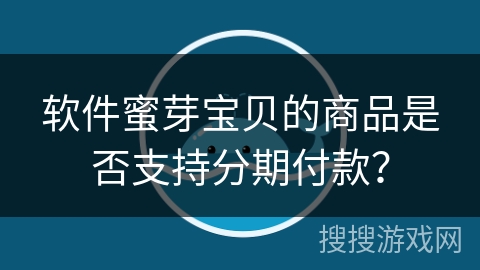 软件蜜芽宝贝的商品是否支持分期付款？