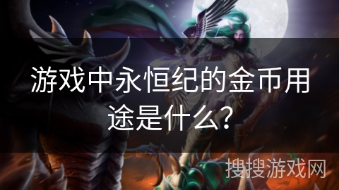 游戏中永恒纪的金币用途是什么？