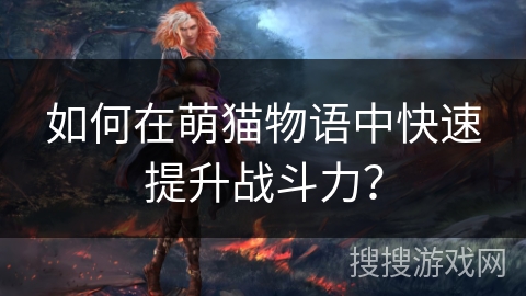 如何在萌猫物语中快速提升战斗力？