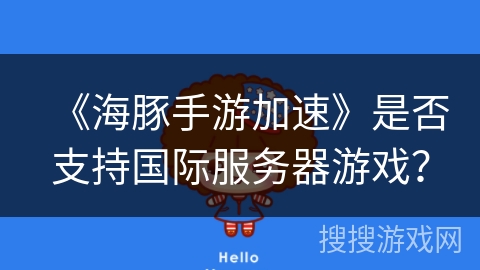 《海豚手游加速》是否支持国际服务器游戏？