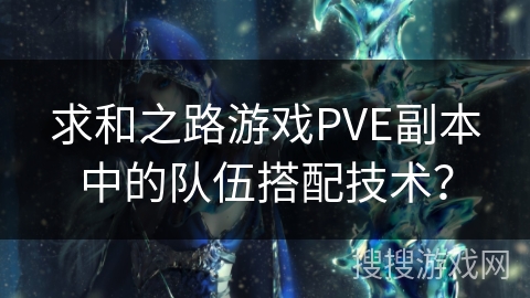求和之路游戏PVE副本中的队伍搭配技术? 求和之路游戏PVE副本中的队伍搭配技术?