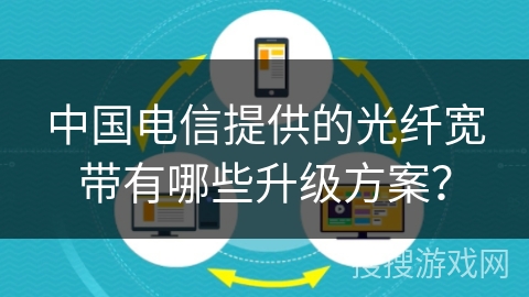 中国电信提供的光纤宽带有哪些升级方案? 中国电信提供的光纤宽带有哪些升级方案?