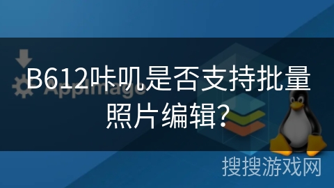 B612咔叽是否支持批量照片编辑？