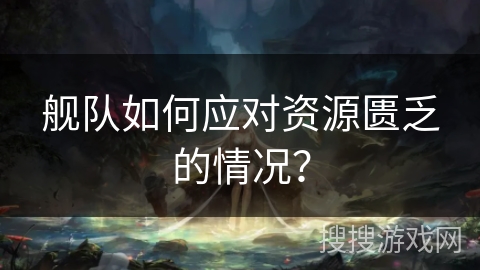 舰队如何应对资源匮乏的情况？