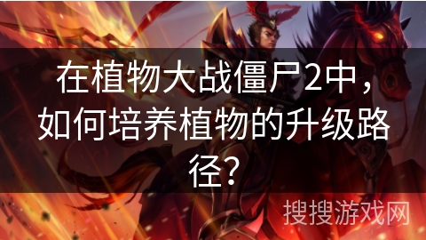 在植物大战僵尸2中，如何培养植物的升级路径？