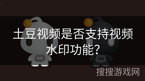 土豆视频是否支持视频水印功能？