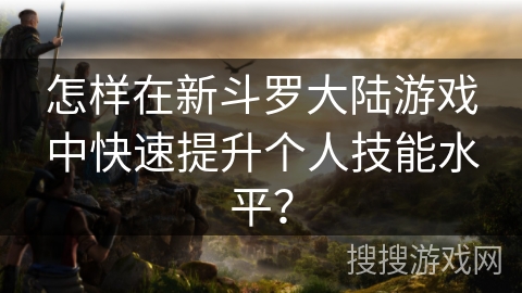 怎样在新斗罗大陆游戏中快速提升个人技能水平? 怎样在新斗罗大陆游戏中快速提升个人技能水平?
