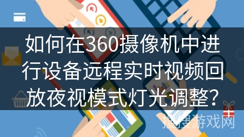 如何在360摄像机中进行设备远程实时视频回放夜视模式灯光调整？