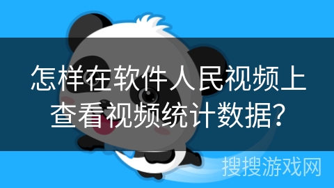 怎样在软件人民视频上查看视频统计数据？