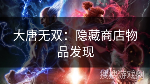 大唐无双：隐藏商店物品发现