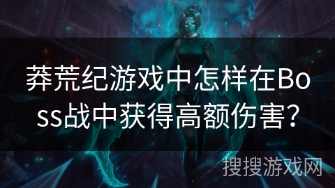 莽荒纪游戏中怎样在Boss战中获得高额伤害？