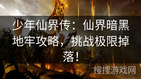 少年仙界传：仙界暗黑地牢攻略，挑战极限掉落！