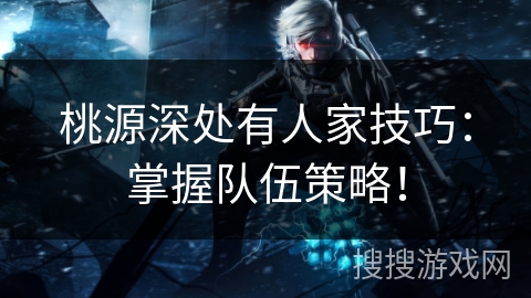 桃源深处有人家技巧:掌握队伍策略! 桃源深处有人家技巧:掌握队伍策略!