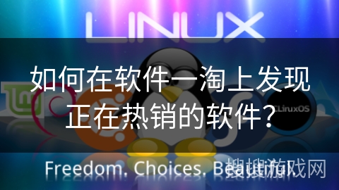 如何在软件一淘上发现正在热销的软件？