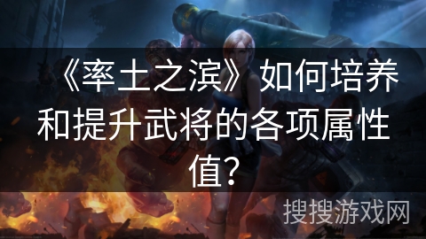 《率土之滨》如何培养和提升武将的各项属性值？