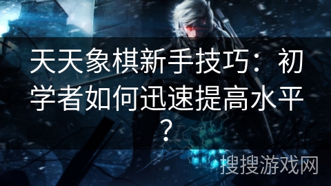 天天象棋新手技巧：初学者如何迅速提高水平？