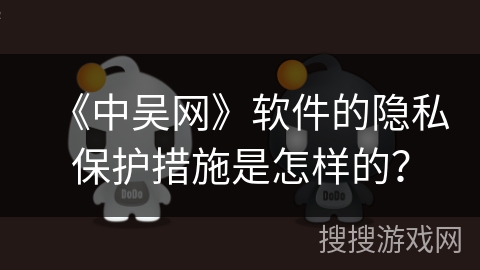 《中吴网》软件的隐私保护措施是怎样的? 《中吴网》软件的隐私保护措施是怎样的?