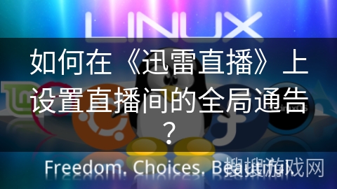 如何在《迅雷直播》上设置直播间的全局通告？