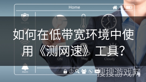 如何在低带宽环境中使用《测网速》工具？