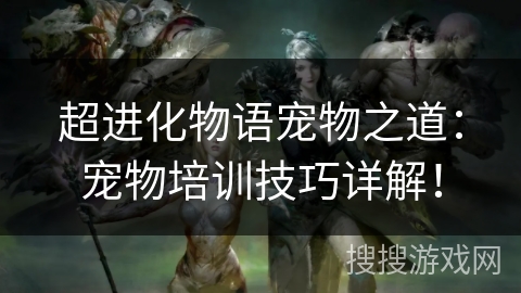 超进化物语宠物之道：宠物培训技巧详解！