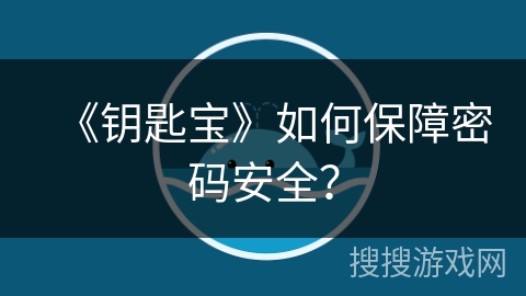 《钥匙宝》如何保障密码安全？