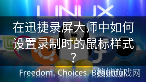 在迅捷录屏大师中如何设置录制时的鼠标样式？