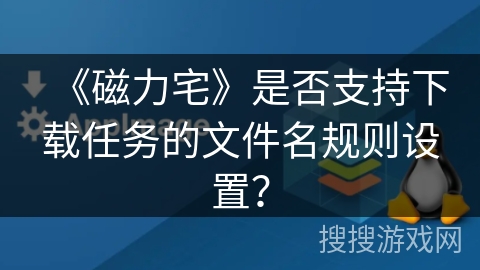 《磁力宅》是否支持下载任务的文件名规则设置？