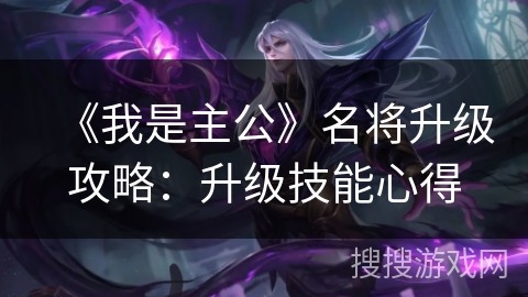 《我是主公》名将升级攻略：升级技能心得