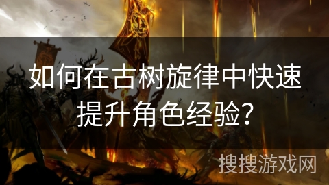 如何在古树旋律中快速提升角色经验？