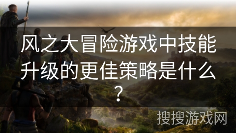 风之大冒险游戏中技能升级的更佳策略是什么? 风之大冒险游戏中技能升级的更佳策略是什么?