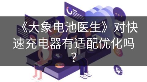 《大象电池医生》对快速充电器有适配优化吗？