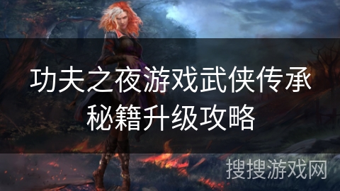 功夫之夜游戏武侠传承秘籍升级攻略