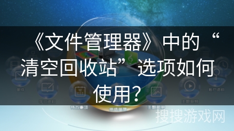 《文件管理器》中的“清空回收站”选项如何使用？