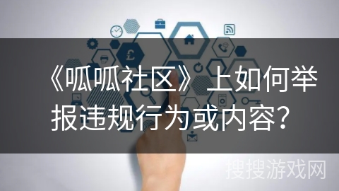 《呱呱社区》上如何举报违规行为或内容？