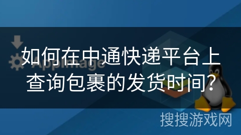 如何在中通快递平台上查询包裹的发货时间？
