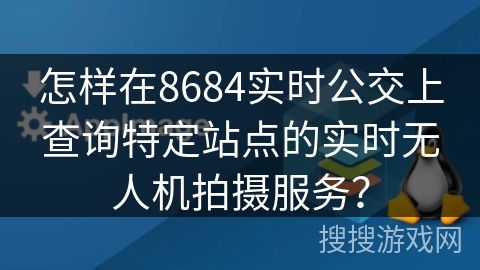 怎样在8684实时公交上查询特定站点的实时无人机拍摄服务？