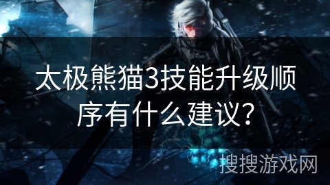 太极熊猫3技能升级顺序有什么建议？