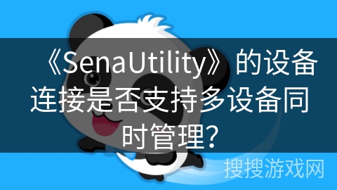《SenaUtility》的设备连接是否支持多设备同时管理？
