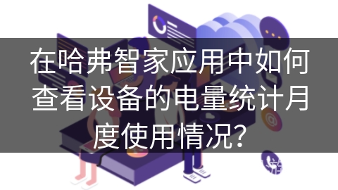 在哈弗智家应用中如何查看设备的电量统计月度使用情况？