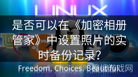 是否可以在《加密相册管家》中设置照片的实时备份记录？