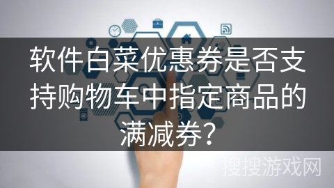 软件白菜优惠券是否支持购物车中指定商品的满减券？