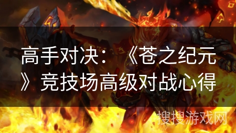 高手对决：《苍之纪元》竞技场高级对战心得