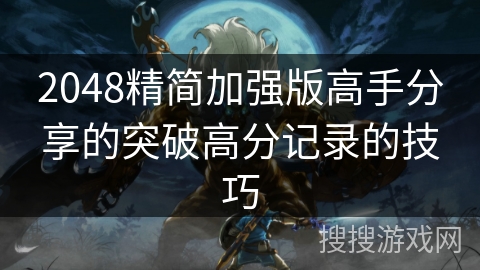 2048精简加强版高手分享的突破高分记录的技巧