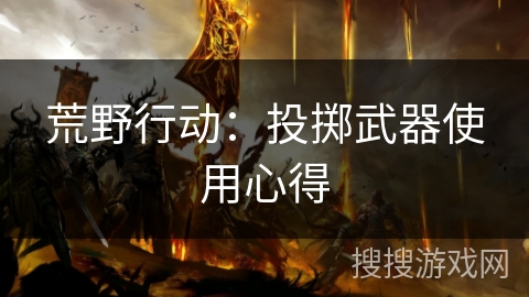 荒野行动：投掷武器使用心得