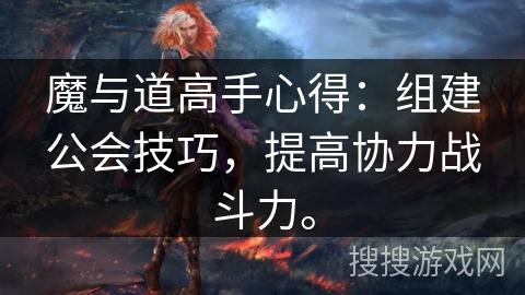 魔与道高手心得：组建公会技巧，提高协力战斗力。
