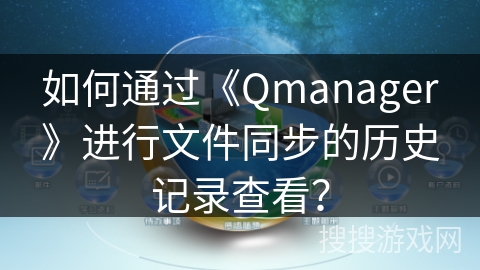 如何通过《Qmanager》进行文件同步的历史记录查看？