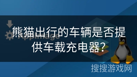 熊猫出行的车辆是否提供车载充电器？