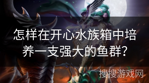 怎样在开心水族箱中培养一支强大的鱼群？